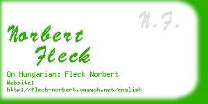 norbert fleck business card